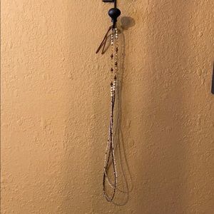 Brown beaded necklace